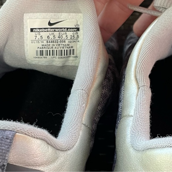 Men’s Nike Free 5.0 Grey Black Infrared Camo Running Shoes Sz 7.5 (644682-006) - Picture 4 of 7